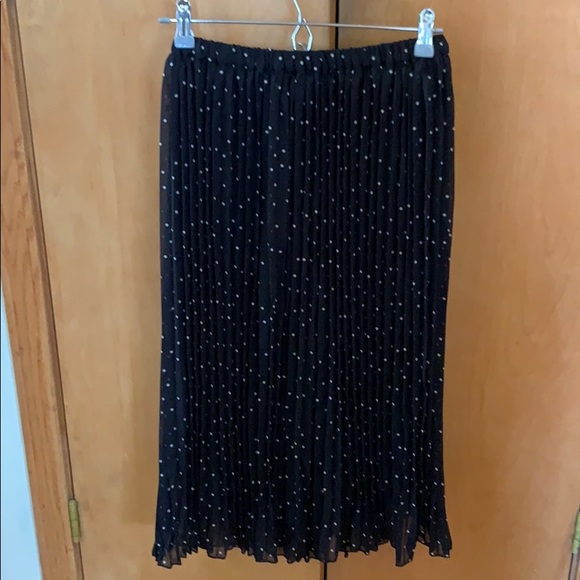 Rachel Zoe Dot Pleated Skirt - Picture 2 of 4